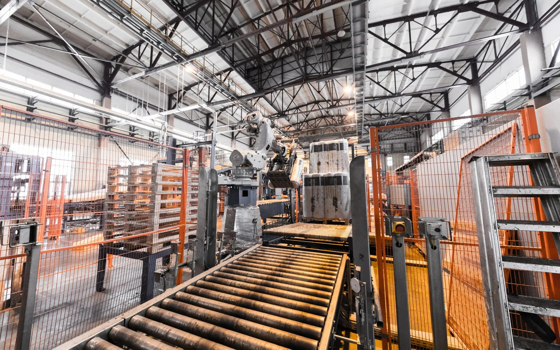 Cinta transportadora con motorreductores